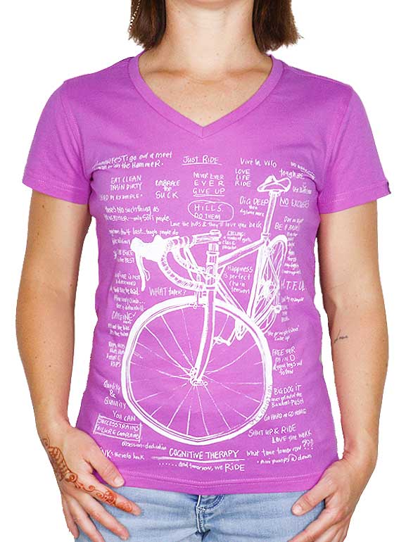 Cognitive Therapy Womens Pink Cycling T shirt Cycology AUS