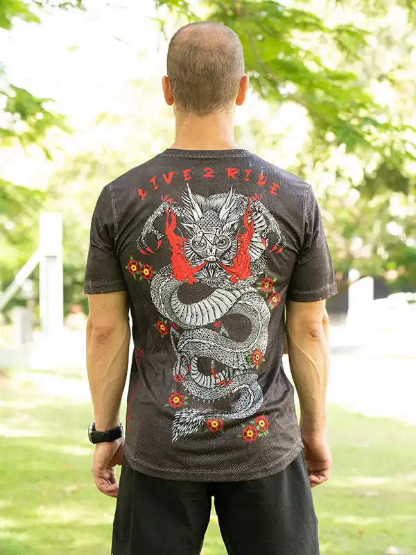 Dragon Men's Black Technical T shirt | Cycology AUS