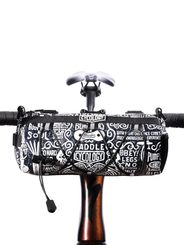 Wisdom Black Bike Handlebar Bag | Cycology AUS