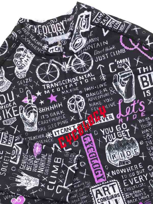 Bike Graffiti Lightweight Long Sleeve Summer Jersey