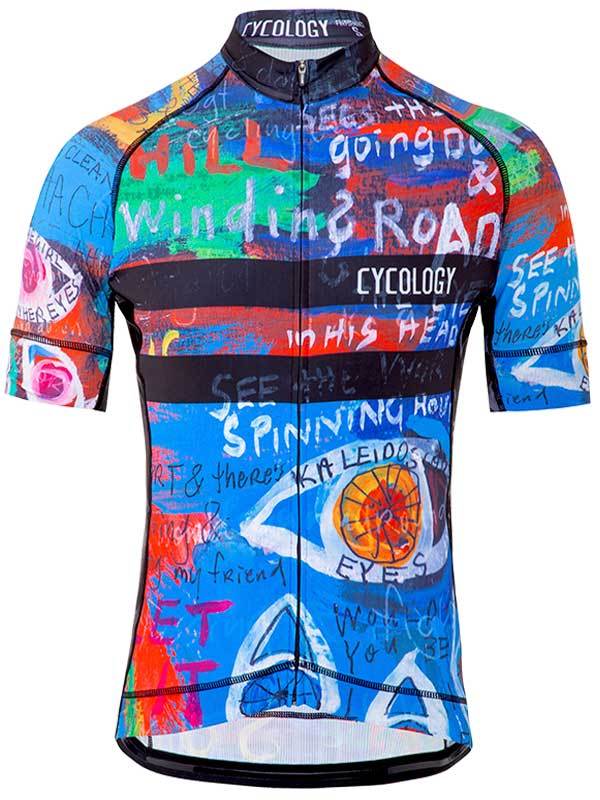 8 Days Mens Blue Cycling Jersey | Cycology Clothing AUS