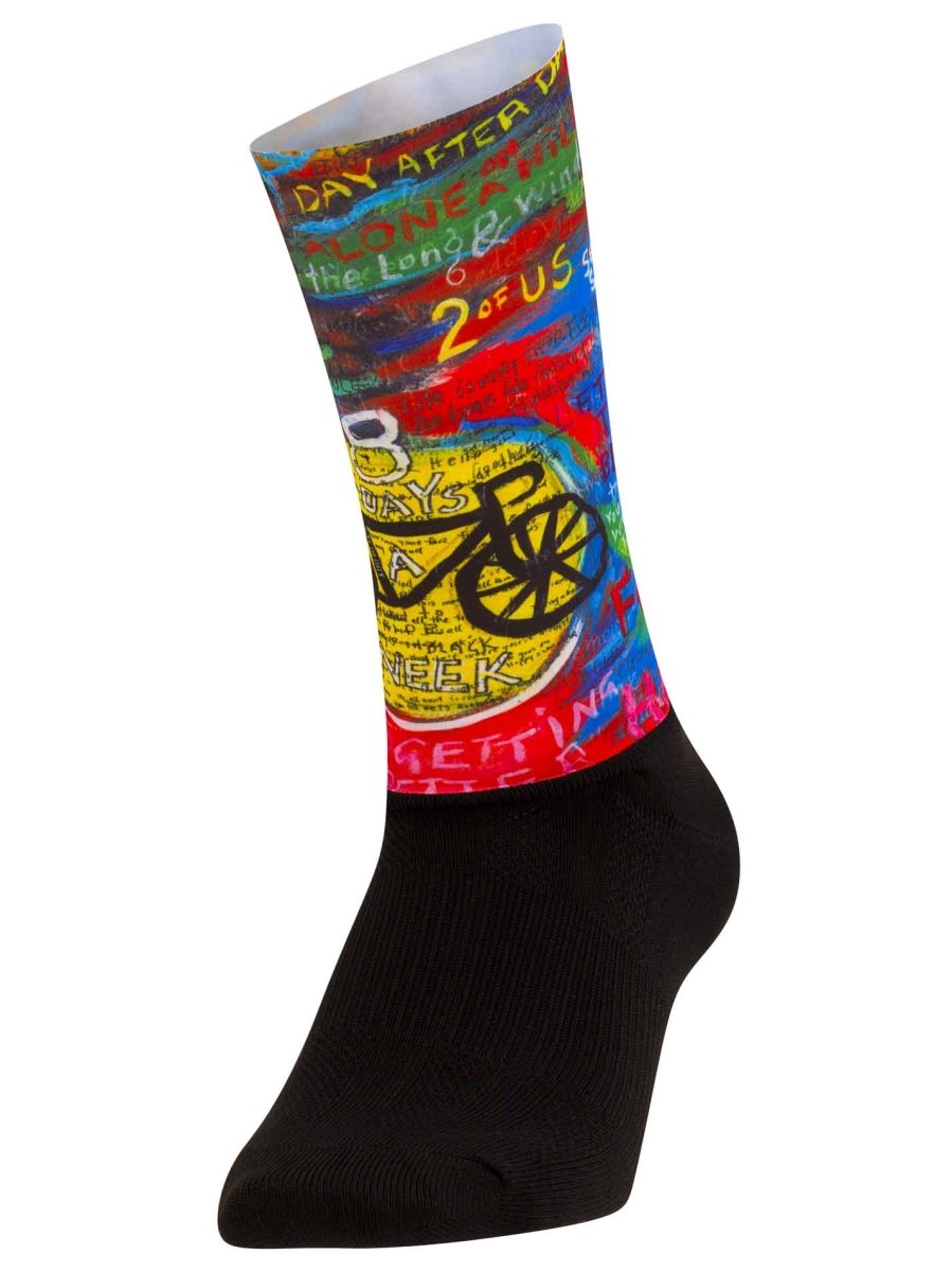 8 Days Aero Blue Cycling Socks | Cycology AUS