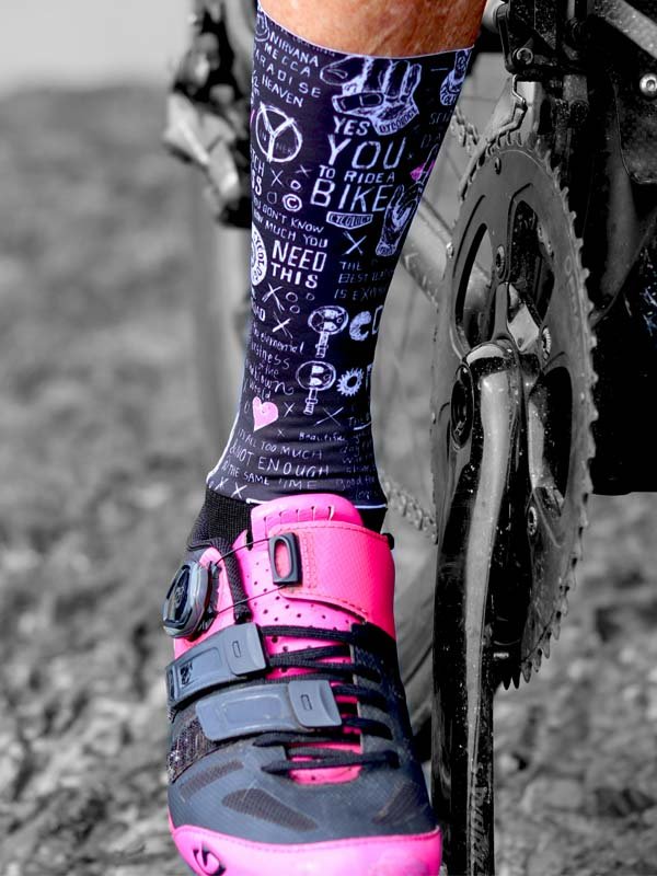 Bike Graffiti Aero Cycling Socks