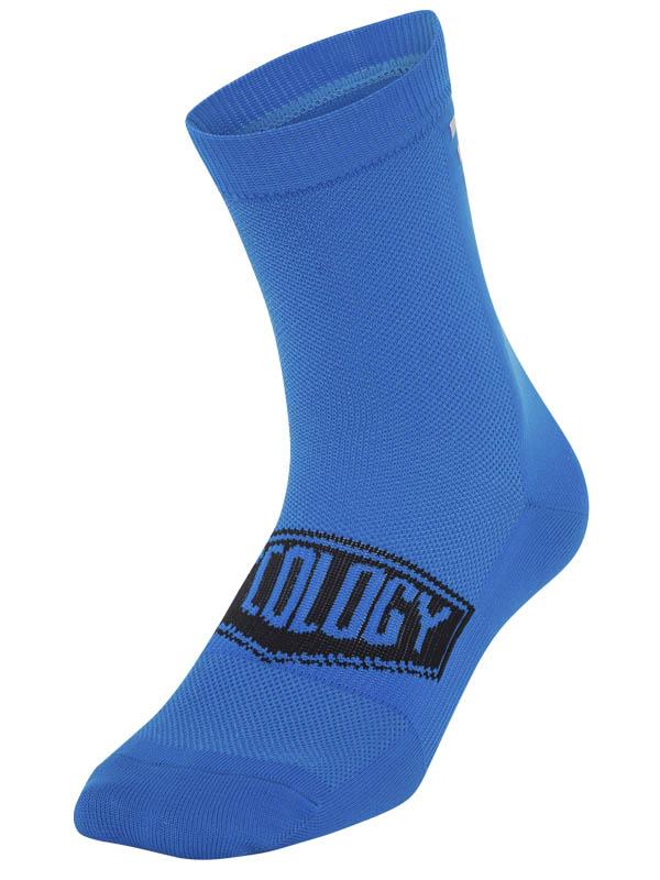 Cycology Blue Reflective Logo Cycling Socks | Cycology AUS