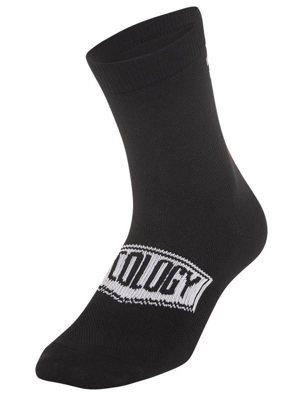 Cycology Black Reflective Logo Cycling Socks | Cycology AUS