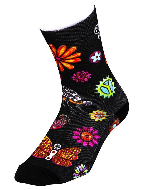 Boho Black Cycling Socks | Cycology AUS