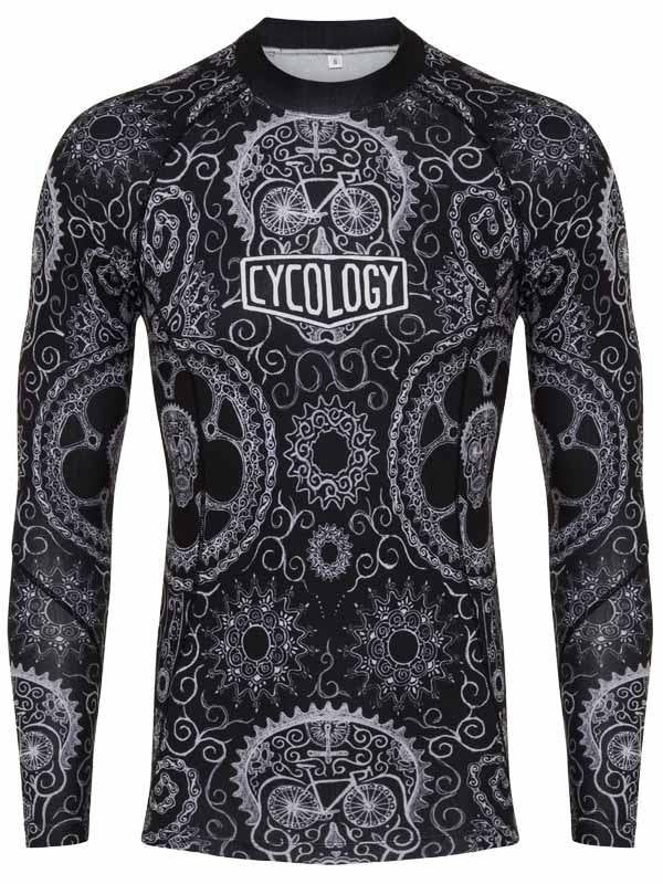 Day of the Living Mens Long Sleeve Cycling Base Layer | Cycology AUS