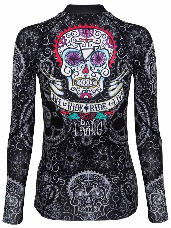 Day of the Living Womens Long Sleeve Cycling Base Layer | Cycology AUS