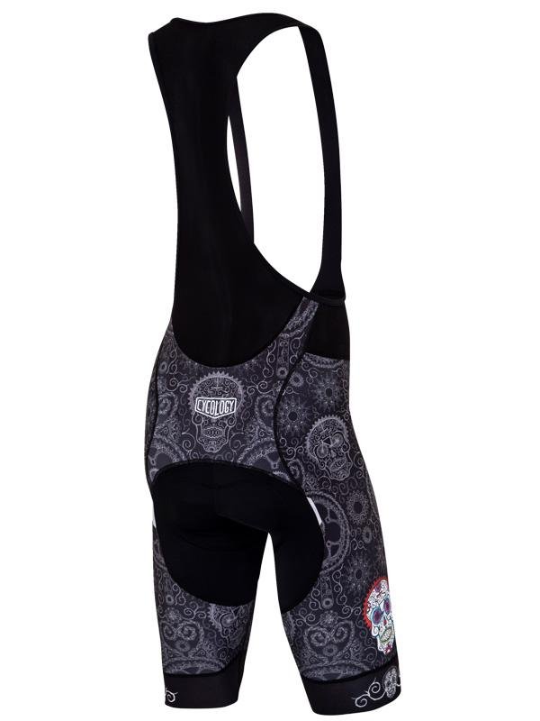 Day of the Living Black Cycling Bib Shorts | Cycology AUS