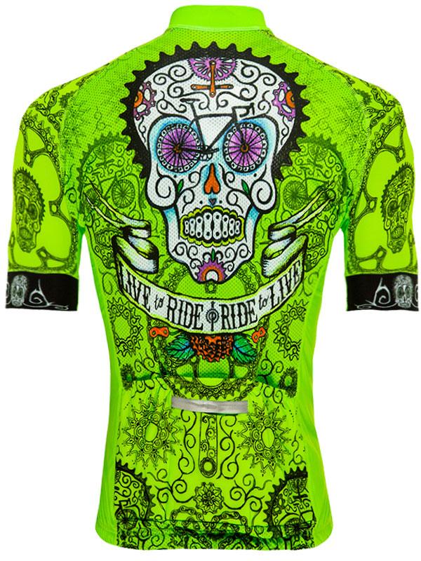 Day of the Living (Lime) Mens Cycling Jersey | Cycology AUS