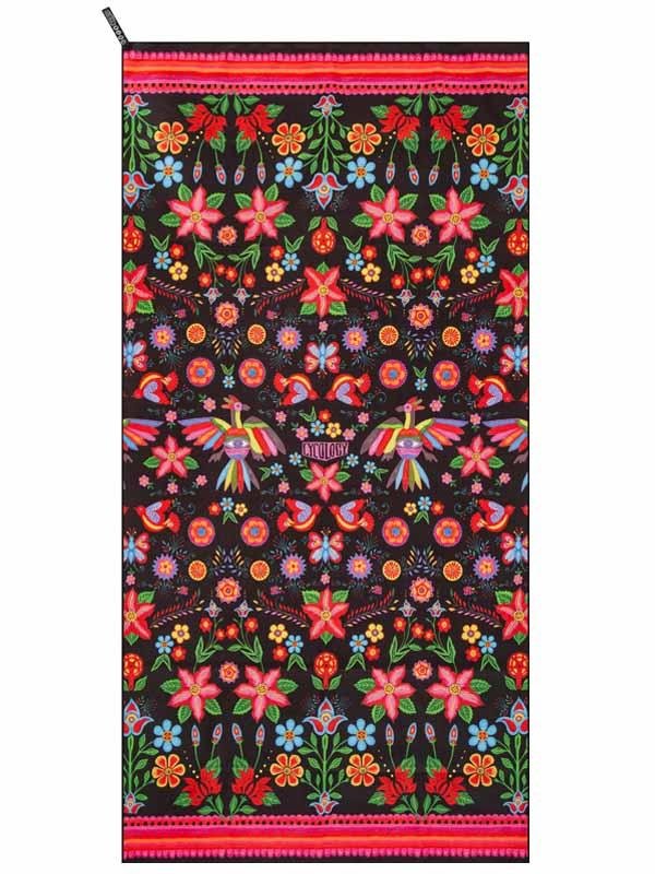 Frida Black Microfibre Towel | Cycology AUS