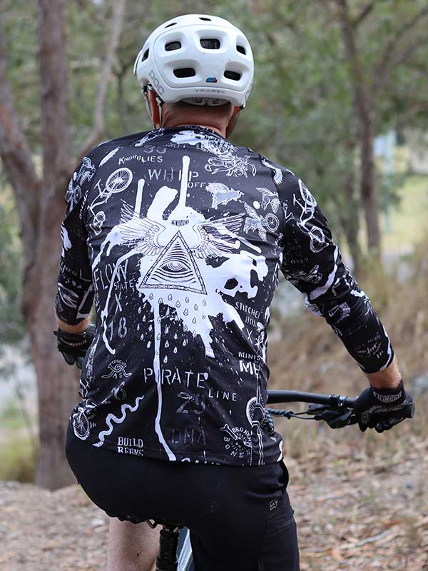 Gnar Long Sleeve MTB Jersey Black