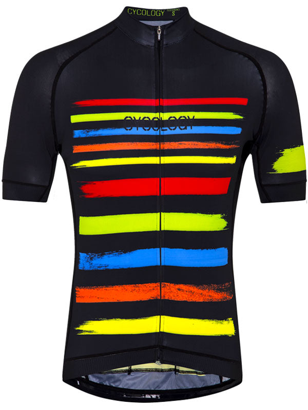 Horizon Men's Black Short Sleeve Cycling Jersey | Cycology AUS