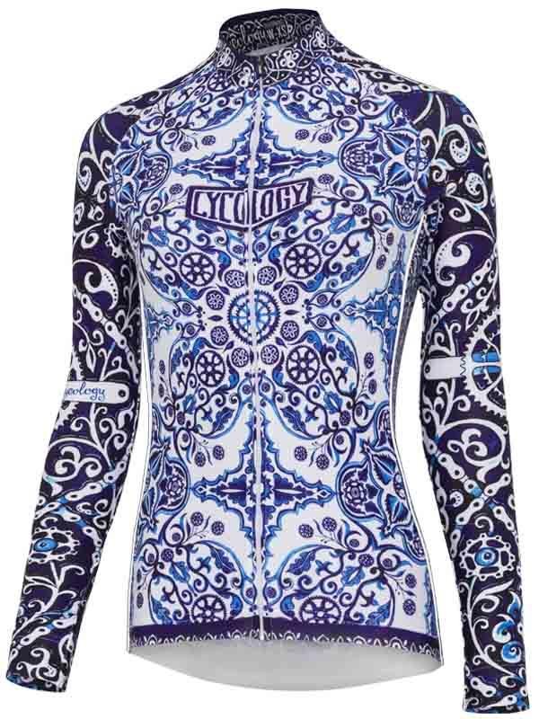 Majolica Womens Long Sleeve White Cycling Jersey | Cycology AUS