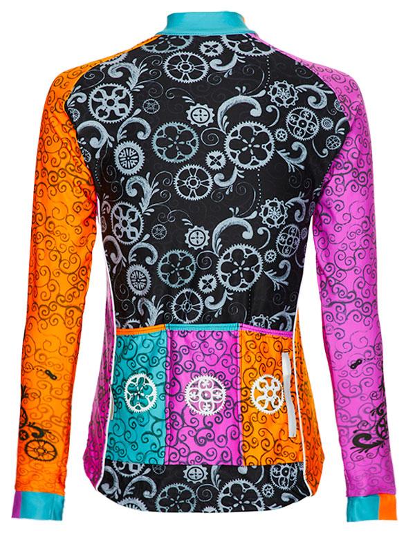 Extra Lucky Chain Womens Long Sleeve Black Cycling Jersey | Cycology