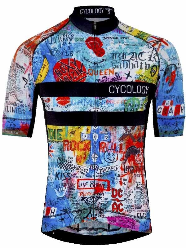 Rock N Roll Mens Blue Cycling Jersey | Cycology AUS