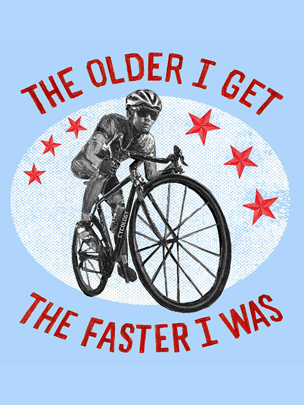 The Faster I Was T-Shirt Blue