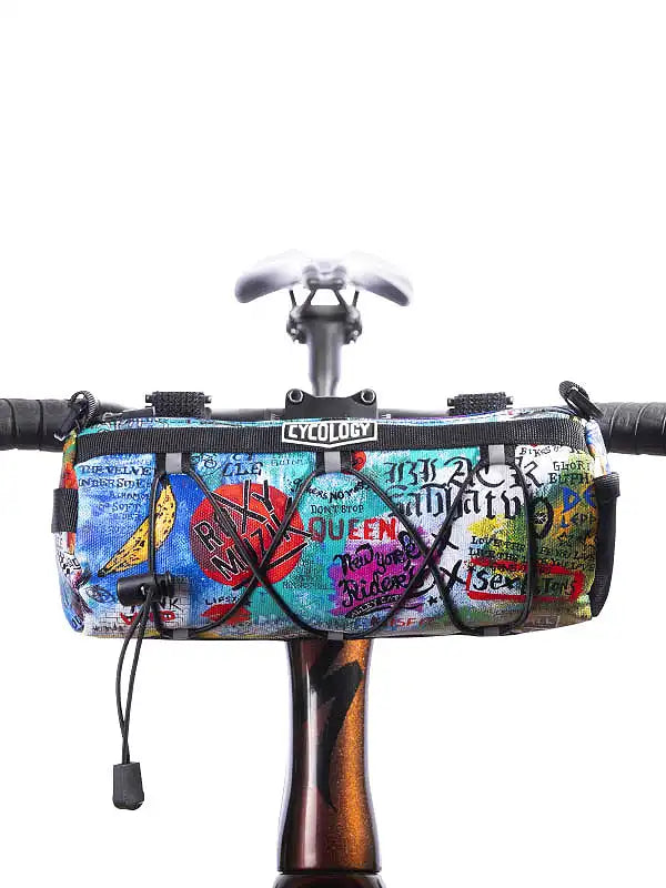 Rock N Roll Blue Bike Handlebar Bag | Cycology AUS