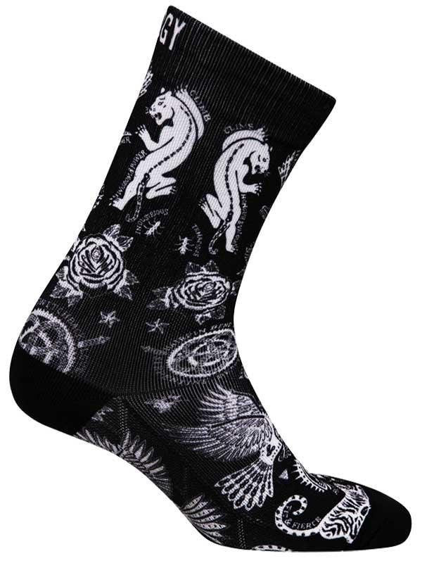 Ride Forever Black Cycling Socks | Cycology Clothing AUS