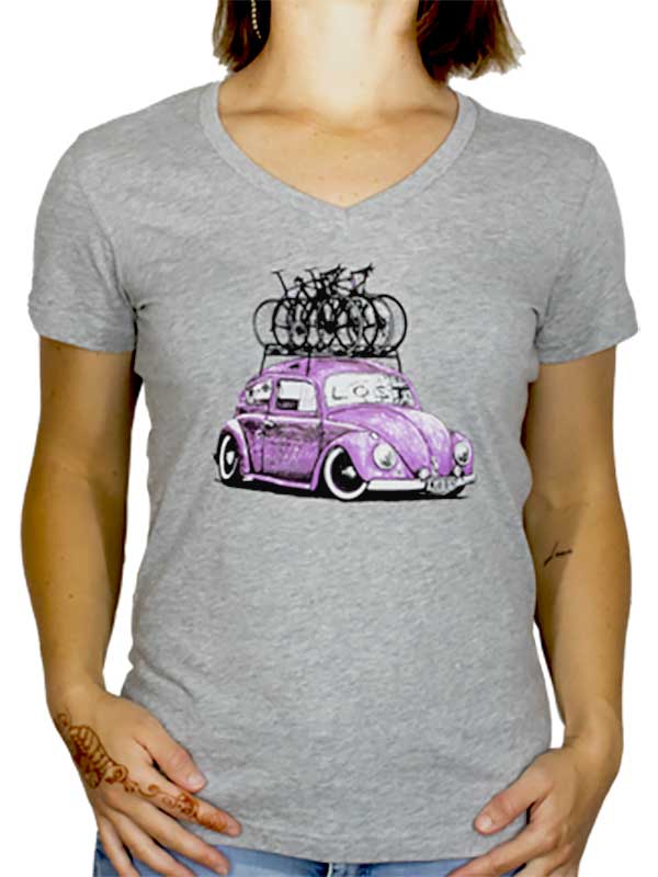 Road Trip Womens Grey Cycling T shirt | Cycology AUS