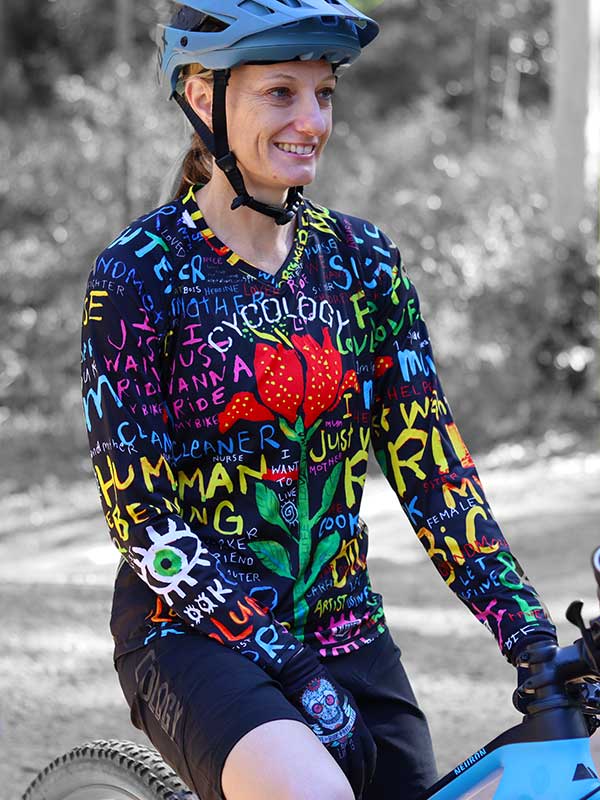 See Me Women's Long Sleeve MTB Jersey Black