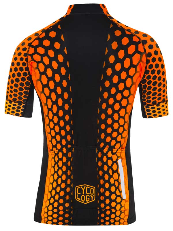 So Hexy Men's Orange Cycling Jersey | Cycology AUS