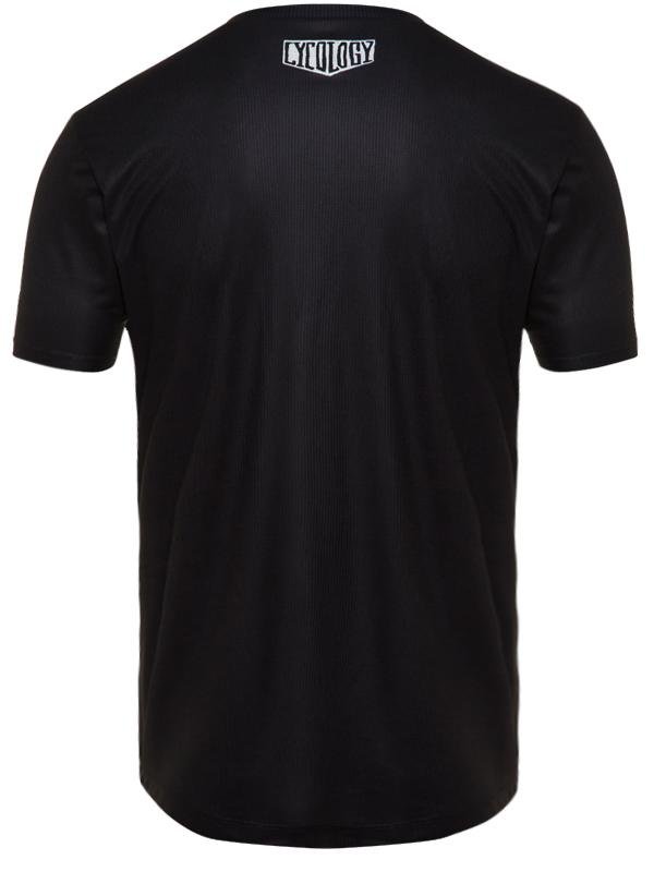 Train Hard Get Lucky Mens Black Technical T shirt | Cycology Clothing