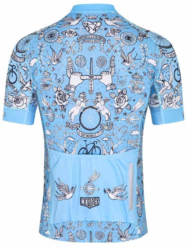 Velo Tattoo Men's Jersey Blue