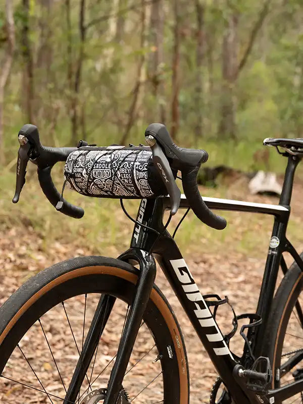 Wisdom Black Bike Handlebar Bag | Cycology AUS