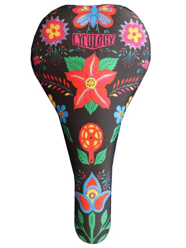 Frida Black Bike Saddle Cover | Cycology AUS